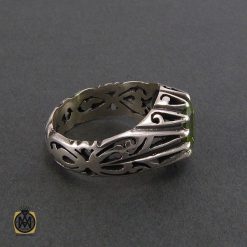 انگشتر نقره مردانه با نگین زبرجد - کد 8188 انگشتر نقره مردانه با نگین زبرجد - کد 8188