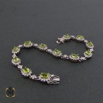 دستبند زبرجد زنانه طرح شكوه - کد 1037 - تصویر 2
