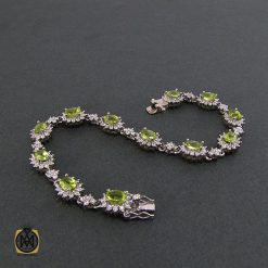 دستبند زبرجد زنانه طرح شكوه - کد 1037 دستبند زبرجد زنانه طرح شكوه - کد 1037