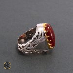 2 انگشتر عقیق یمن مردانه - کد 8192 - تصویر 2