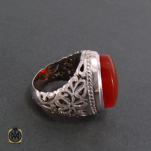 انگشتر عقیق یمن مردانه مرغوب - کد 8208 - تصویر 3