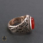 2 انگشتر عقیق یمن مردانه مرغوب - کد 8209 - تصویر 2