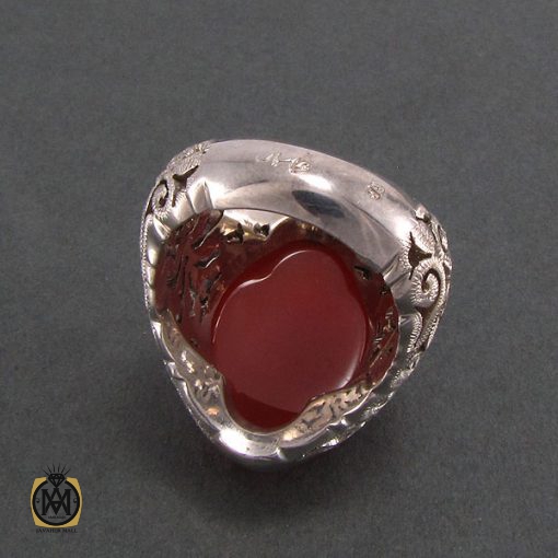 انگشتر عقیق یمن مردانه مرغوب - کد 8211 - تصویر 2