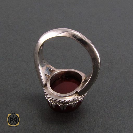 انگشتر عقیق یمن مردانه - کد 8213 - تصویر 3