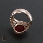 3 انگشتر عقیق یمن مردانه دست ساز - کد 8214 - تصویر 2