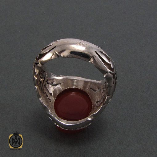 3 انگشتر عقیق یمن مردانه دست ساز - کد 8216 - تصویر 2