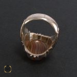 انگشتر عقیق سلیمانی مردانه - کد 8218 - تصویر 3