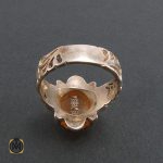 3 انگشتر عقیق یمن مردانه با حکاکی شرف الشمس - کد 8225 - تصویر 4