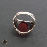 3 انگشتر عقیق قرمز مردانه - کد 8230 - تصویر 3
