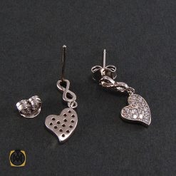 گوشواره نقره زنانه طرح قلب - کد 5026 گوشواره نقره زنانه طرح قلب - کد 5026