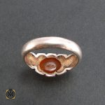 3 انگشتر عقیق یمن مردانه حکاکی شرف الشمس - کد 8231 - تصویر 5