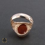 3 انگشتر عقیق یمن مردانه - کد 8233 - تصویر 2