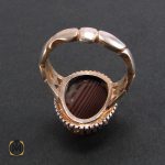 3 انگشتر عقیق سلیمانی مردانه - کد 8234 - تصویر 2