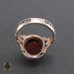 انگشتر عقیق مردانه خوش رنگ و معدنی - کد 8237 انگشتر عقیق مردانه خوش رنگ و معدنی - کد 8237