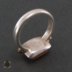 3 انگشتر عقیق یمن مردانه با حکاکی شرف الشمس استاد ضابطی- کد 8243 - تصویر 3