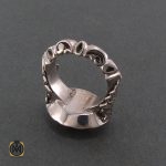 3 انگشتر عقیق یمن مردانه با حکاکی یا علی مدد - کد 8249 - تصویر 3
