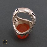 3 انگشتر عقیق یمن مردانه با حکاکی چهارده معصوم - کد 8252 - تصویر 3