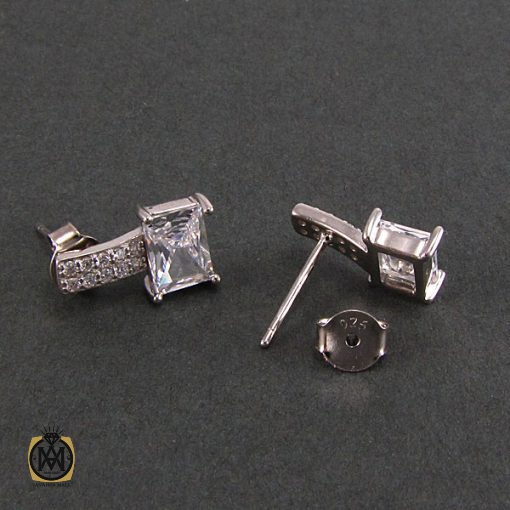 گوشواره نقره زنانه طرح پریا- کد 5031 - تصویر 2