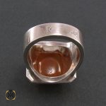 3 انگشتر عقیق یمن با حکاکی یا الله محمود فی کل فعاله - کد 8267 - تصویر 3