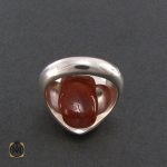 انگشتر عقیق یمن با حکاکی یا قاضی الحوائج السائلین - کد 8269 - تصویر 3