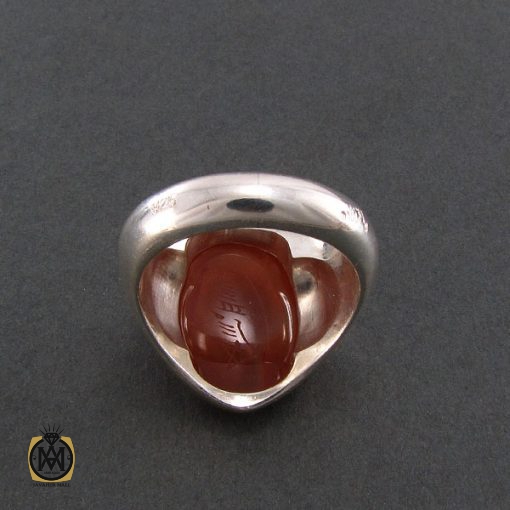 انگشتر عقیق یمن با حکاکی یا قاضی الحوائج السائلین - کد 8269 - تصویر 3
