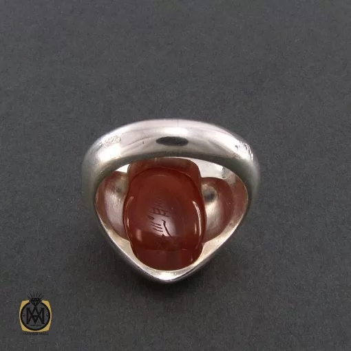 انگشتر عقیق یمن با حکاکی یا قاضی الحوائج السائلین - کد 8269 - تصویر 3