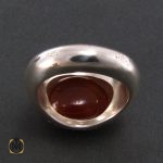 انگشتر عقیق یمن مردانه با حکاکی اشفع لی یا امیرالمومنین - کد 8270 - تصویر 3
