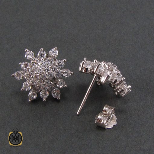 گوشواره نقره زنانه طرح مایسا - کد 5033 - تصویر 2