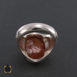 انگشتر عقیق یمن مردانه با حکاکی السلام علی ائمه النجبا - کد 8277 انگشتر عقیق یمن مردانه با حکاکی السلام علی ائمه النجبا - کد 8277