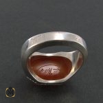 انگشتر عقیق یمن مردانه با حکاکی علی رکن الایمان - کد 8278 - تصویر 3