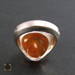 انگشتر عقیق یمن با حکاکی یا اباالقاسم یا رسول الله - کد 8289 - تصویر 3