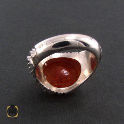 انگشتر عقیق یمن با حکاکی سلطان اباالحسن - کد 8293 انگشتر عقیق یمن با حکاکی سلطان اباالحسن - کد 8293