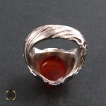 3 انگشتر دور چنگ عقیق یمن مردانه - کد 8300 - تصویر 3