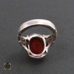 3 انگشتر عقیق قرمز مردانه - کد 8309 - تصویر 3