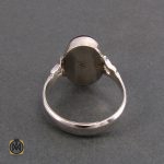 3 انگشتر عقیق سیاه مردانه - کد 8318 - تصویر 3