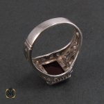 3 انگشتر عقیق قرمز مردانه - کد 8321 - تصویر 3
