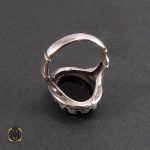 3 انگشتر عقیق سیاه مردانه - کد 8323 - تصویر 3