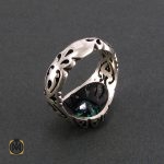 انگشتر نقره مردانه با نگین توپاز - کد 8175 - تصویر 3