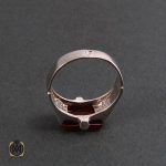 3 انگشتر عقیق قرمز مردانه - کد 8329 - تصویر 3