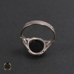 انگشتر عقیق سیاه مردانه - کد 8335 انگشتر عقیق سیاه مردانه - کد 8335