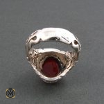 3 انگشتر عقیق قرمز مردانه - کد 8336 - تصویر 3