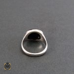 3 انگشتر عقیق سیاه مردانه - کد 8337 - تصویر 3
