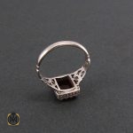3 انگشتر عقیق قرمز مردانه - کد 8340 - تصویر 3