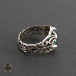 3 انگشتر توپاز سبز مردانه خوش رنگ و معدنی - کد 8177 - تصویر 4