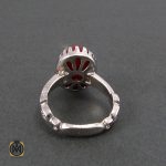 3 انگشتر عقیق قرمز مردانه - کد 8350 - تصویر 3