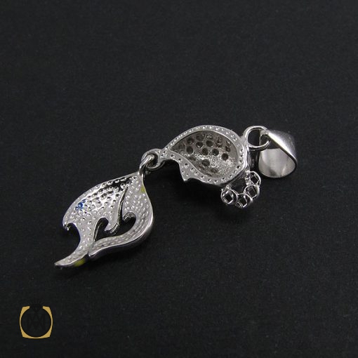 مدال میناکاری زنانه طرح ماهی - کد 3017 - تصویر 3