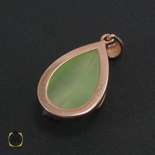 مدال چشم گربه زنانه طرح فرانک - کد 3029 - تصویر 3