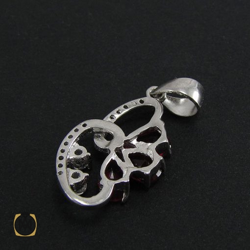 مدال نقره زنانه طرح سروین - کد 3038 - تصویر 3