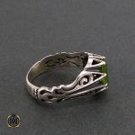 3 انگشتر نقره مردانه با نگین زبرجد - کد 8180 - تصویر 3