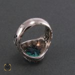 3 انگشتر نقره مردانه با نگین توپاز - کد 8185 - تصویر 3